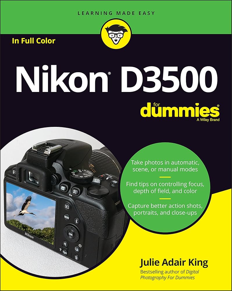 Nikon D3500 For Dummies cover image