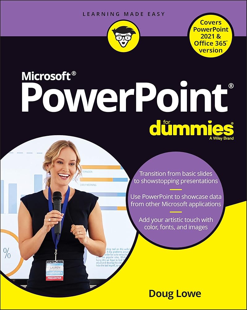 PowerPoint For Dummies, Office 2021 Edition (For Dummies: Computer/Tech) cover image