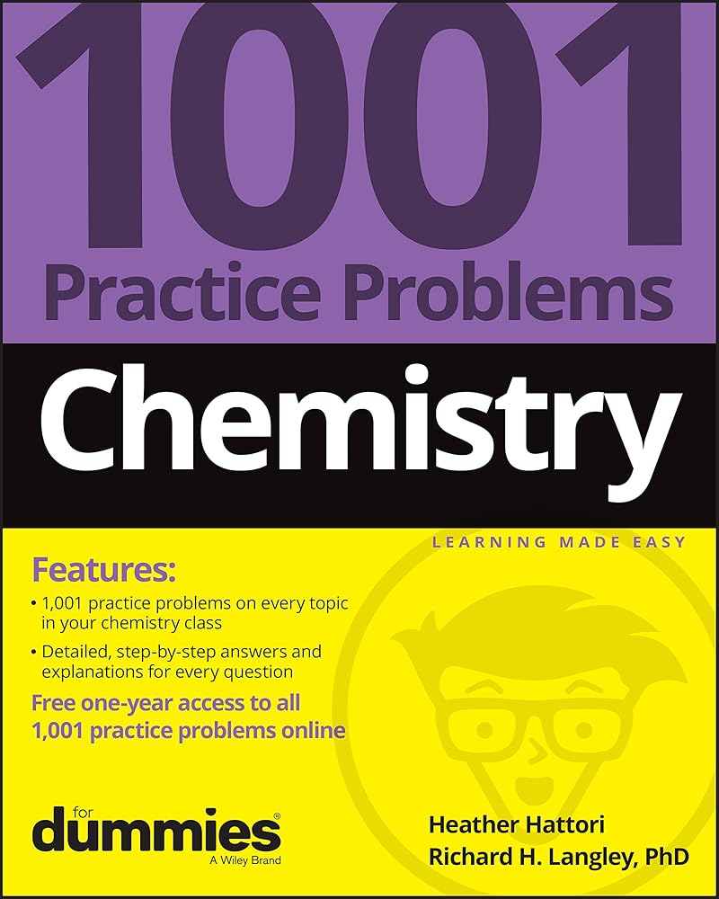 Chemistry: 1001 Practice Problems For Dummies (+ Free Online Practice) cover image