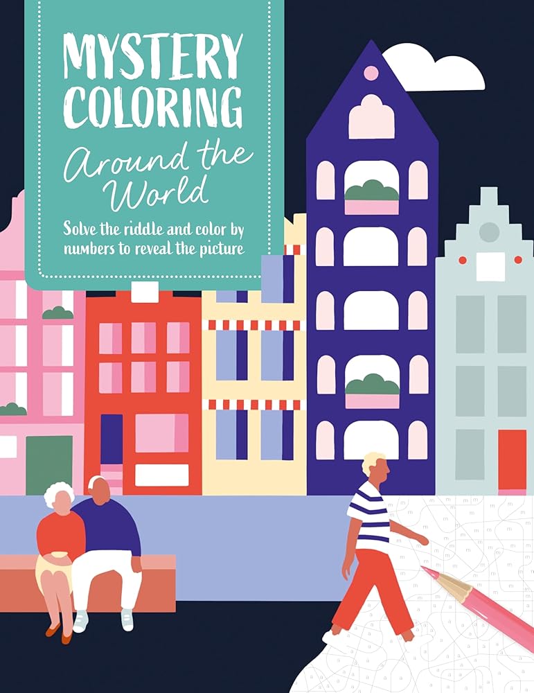 Mystery Coloring Around The World: Solve the riddle and color by numbers to reveal the picture cover image