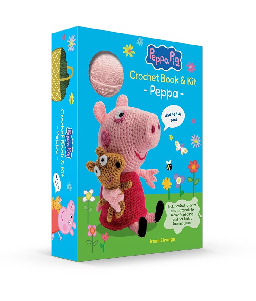 Peppa Pig Crochet Book & Kit: Peppa (and Teddy too!): Includes instructions and materials to make Peppa Pig and her teddy in amigurumi cover image