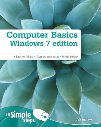 Computer Basics Windows 7 Edition In Simple Steps cover image