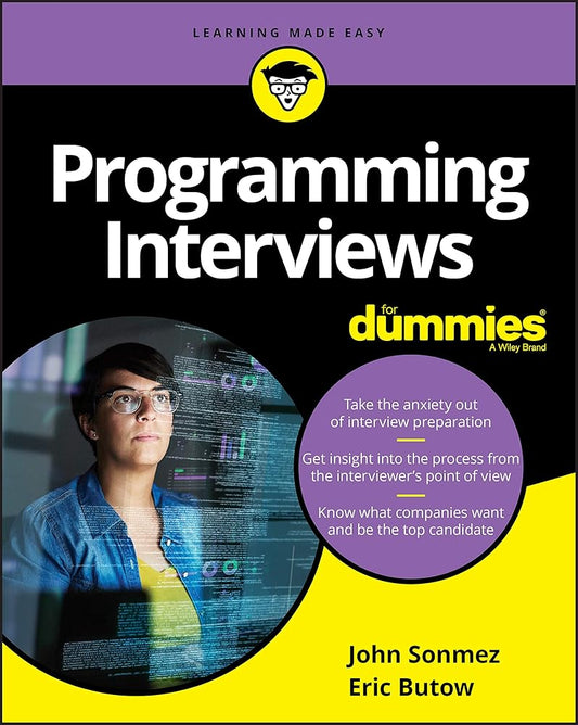 Programming Interviews For Dummies cover image