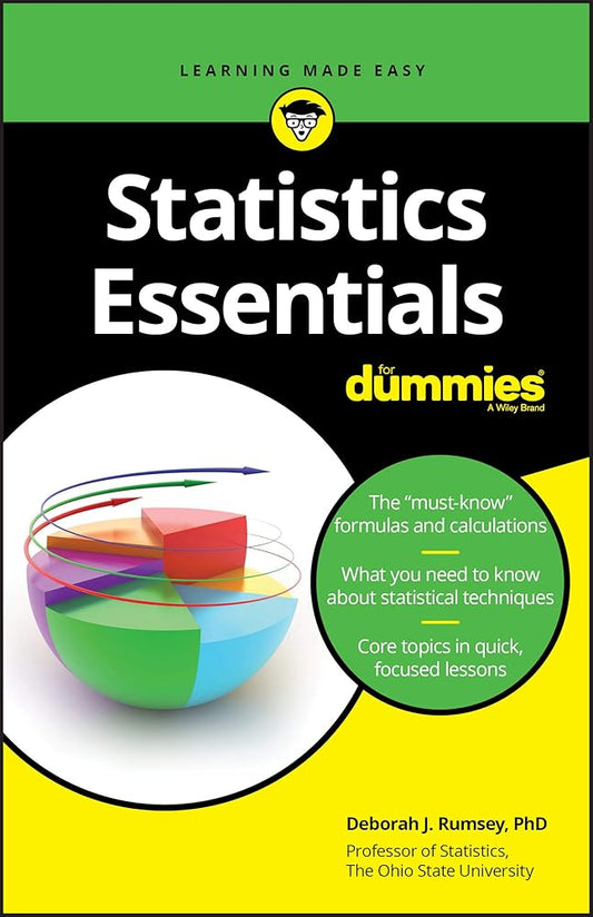 Statistics Essentials For Dummies cover image