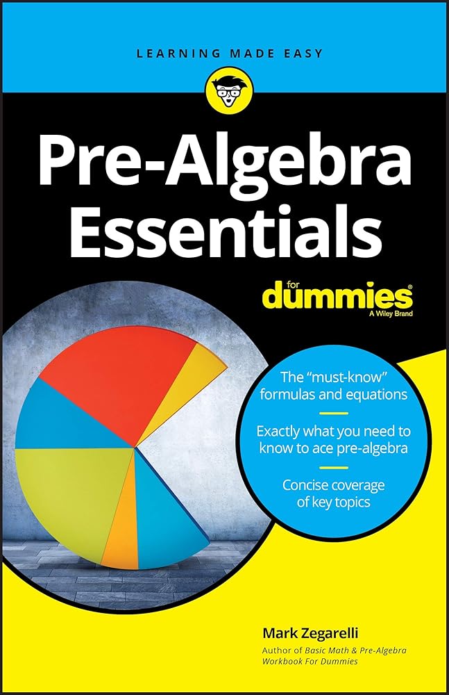 Pre-Algebra Essentials For Dummies cover image