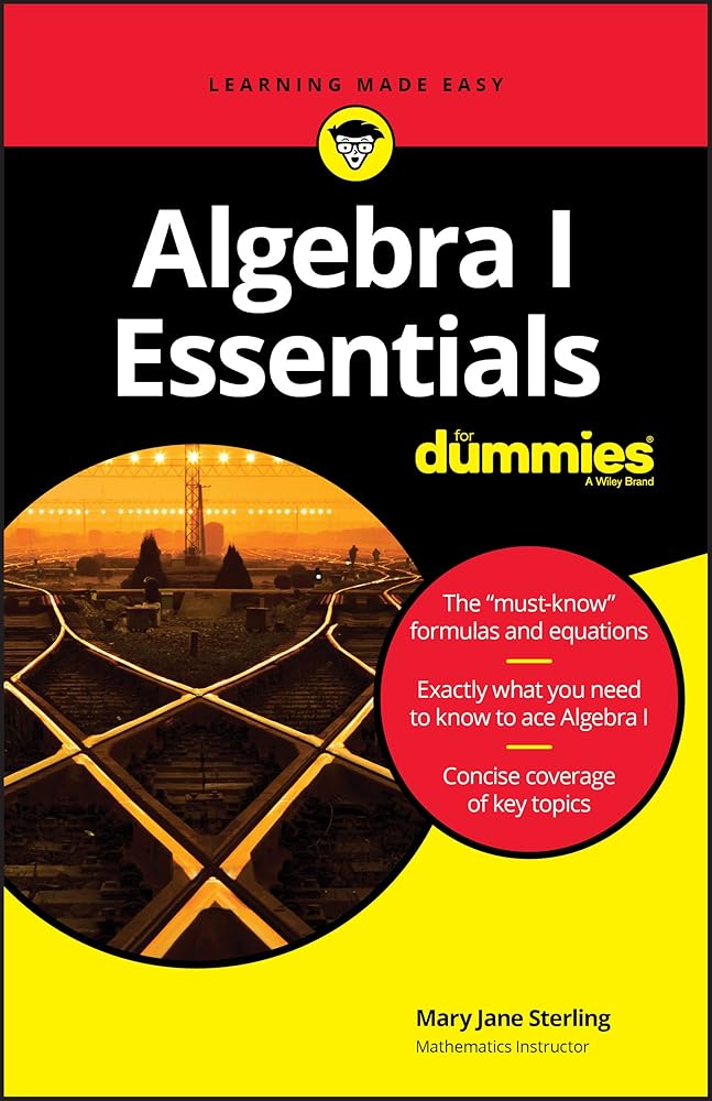 Algebra I Essentials For Dummies cover image