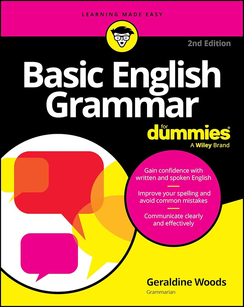 Basic English Grammar For Dummies cover image