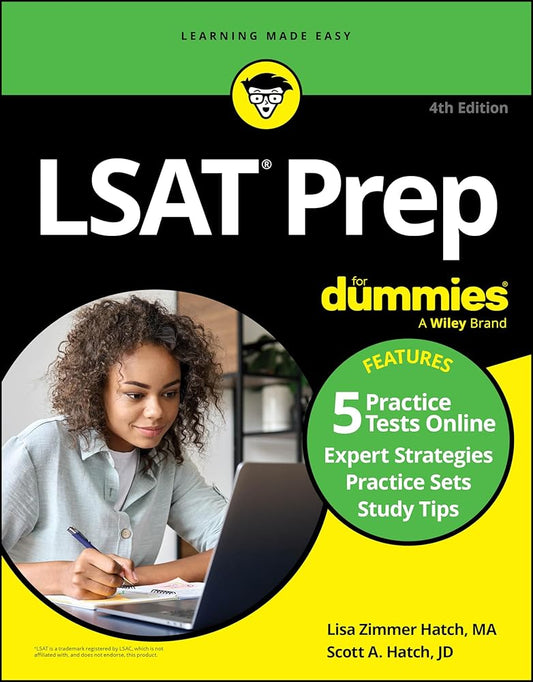LSAT Prep For Dummies: Book + 5 Practice Tests Online (For Dummies: Learning Made Easy) cover image