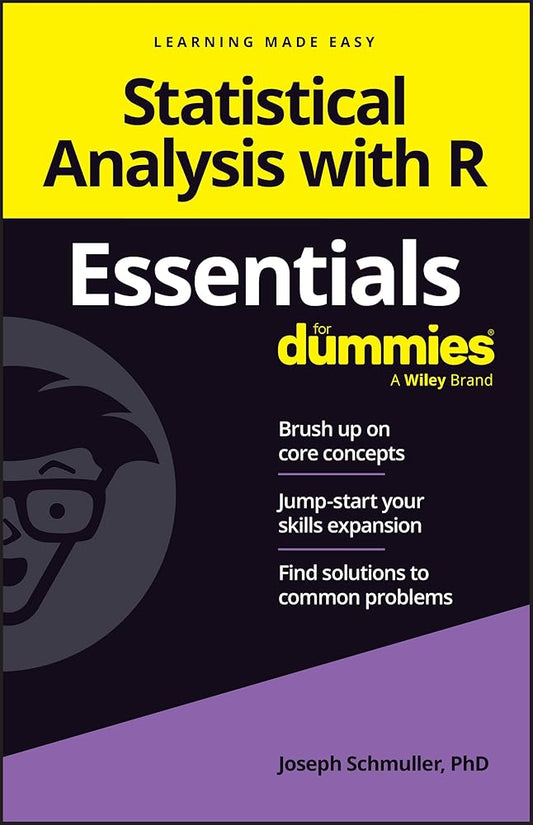 Statistical Analysis with R Essentials For Dummies (For Dummies (Computer/tech)) cover image