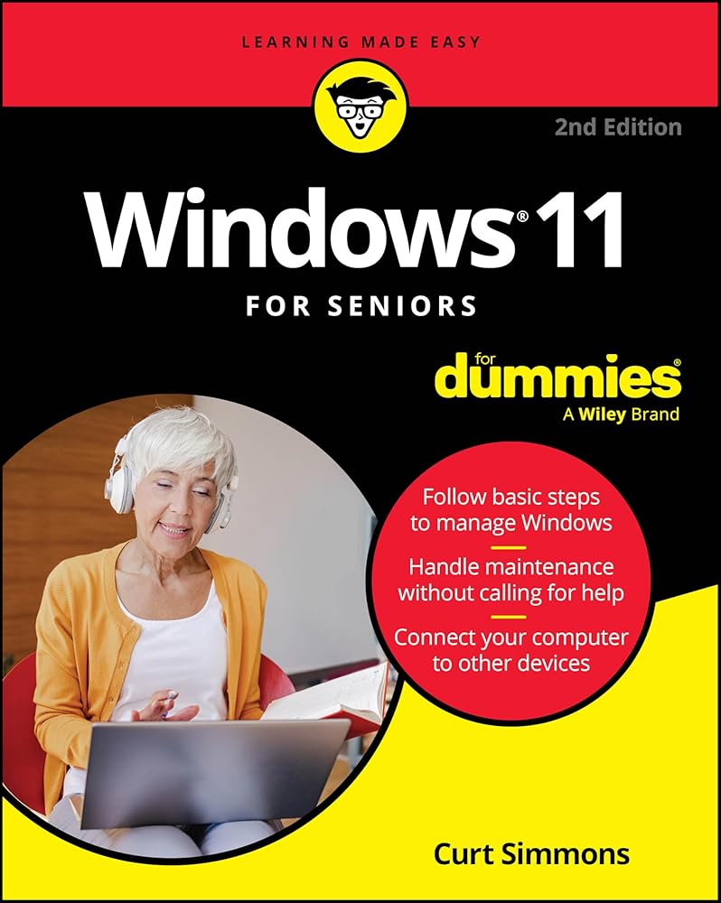 Windows 11 For Seniors For Dummies, 2nd Edition (For Dummies (Computer/Tech)) cover image