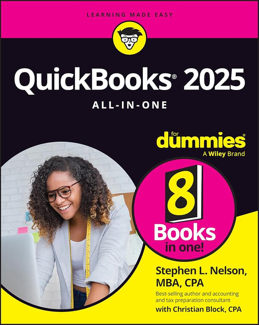 QuickBooks 2025 All-in-One For Dummies (For Dummies (Computer/Tech)) cover image