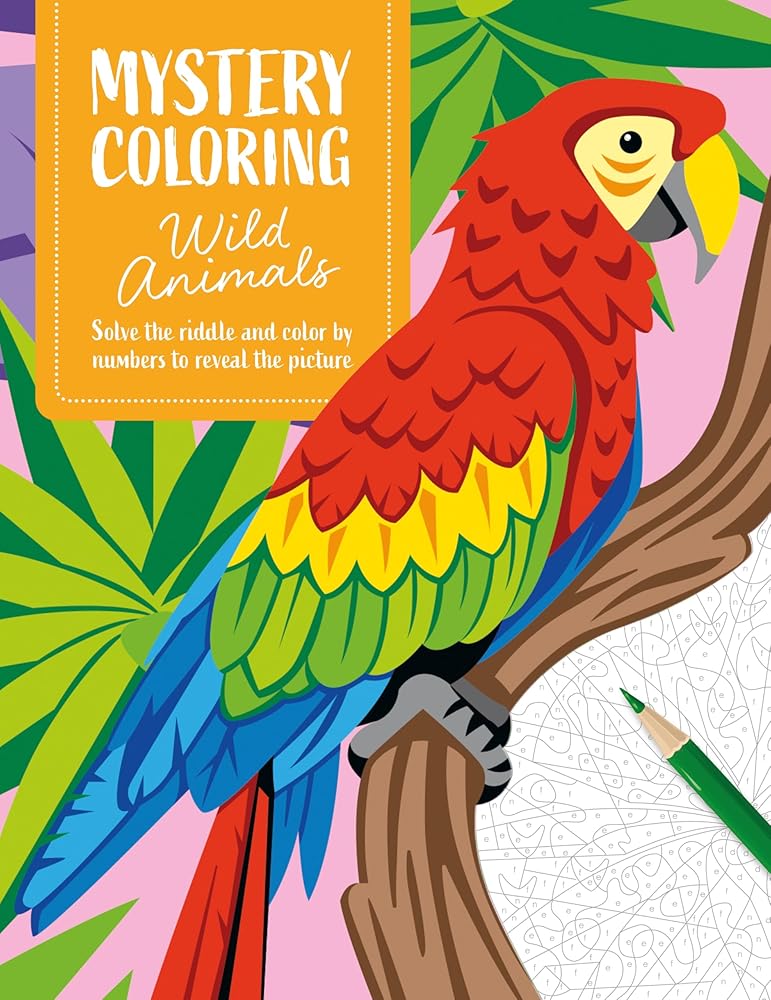 Mystery Coloring Wild Animals: Solve the Riddle and Color by Numbers to Reveal the Picture cover image
