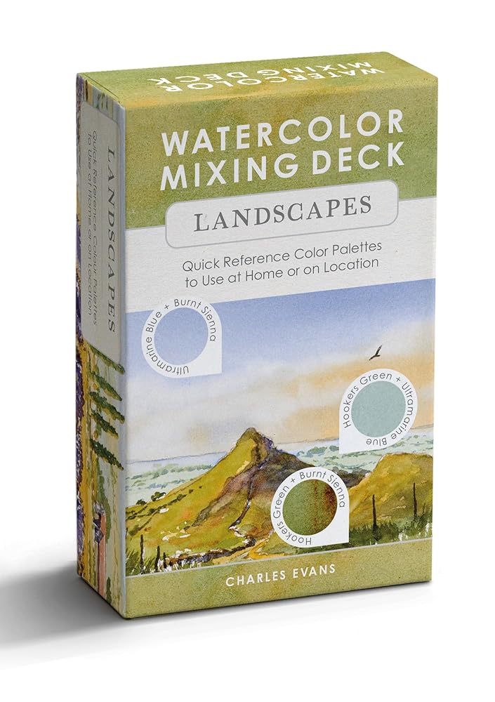 Watercolor Mixing Deck: Landscapes: Quick Reference Color Palettes to Use at Home or on Location cover image