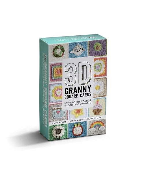 3D Granny Squares Cards: Crochet cards for 52 pop-up granny squares cover image