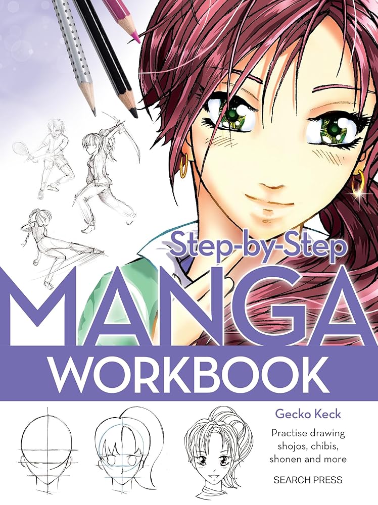 Step-by-Step Manga Workbook cover image