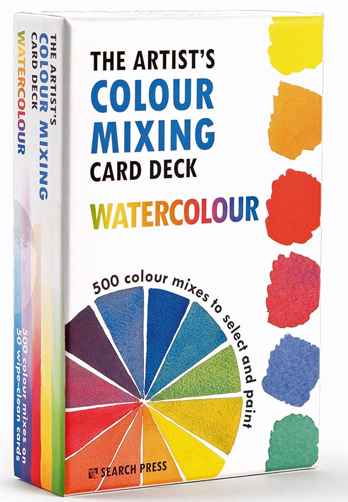 The Artist's Colour Mixing Card Deck: Watercolour: 500 colour mixes to select and paint cover image