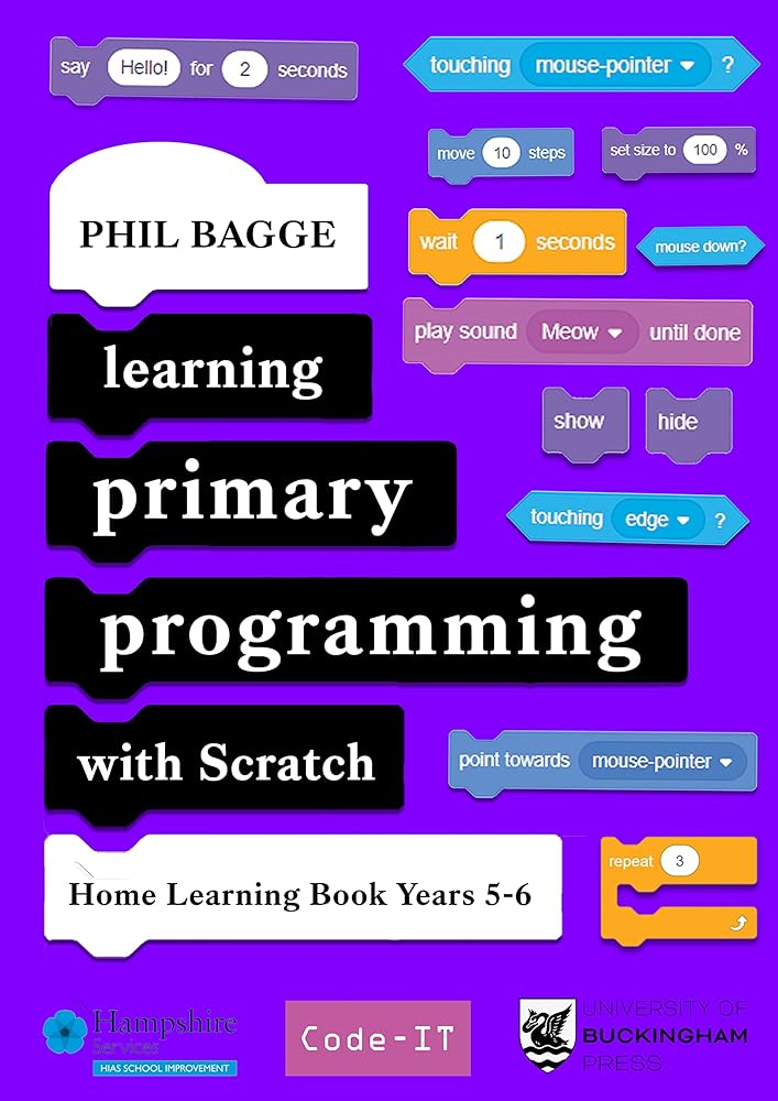 Learning Code Scratch Book Learning Primary Programming with Scratch (Home Learning Book Years 5 ...